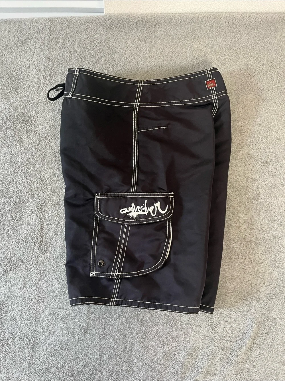 Quiksilver Kids’ Black Boardshorts with Contrast Stitching